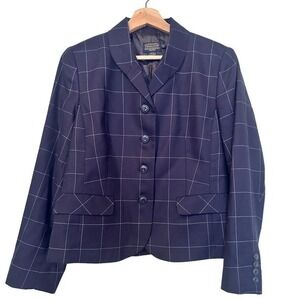 Pendleton Wool Plaid Blazer Size 12P